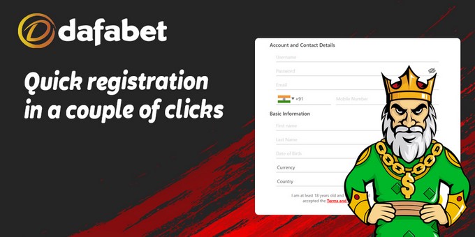 Dafabet app registration