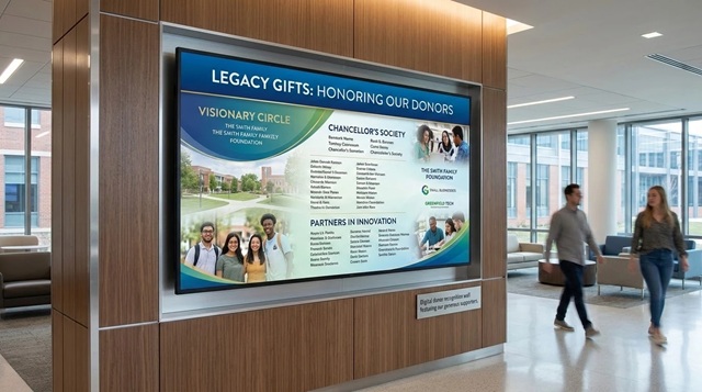 digital donor recognition