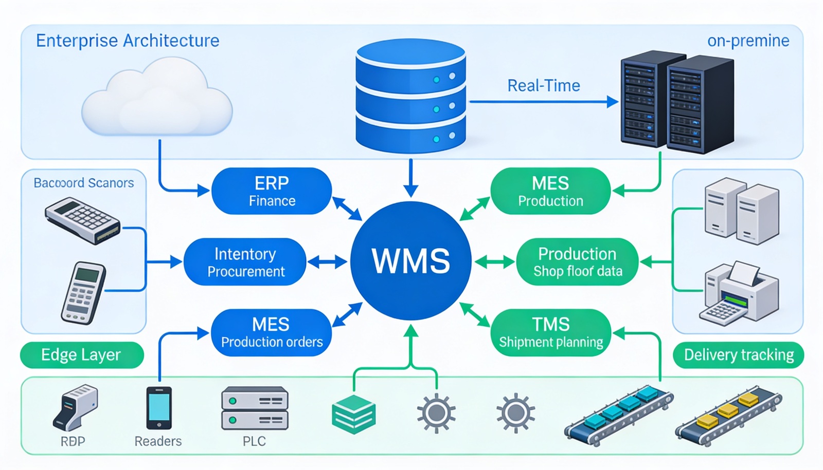 Technical Architecture of WMS and ERP Integration